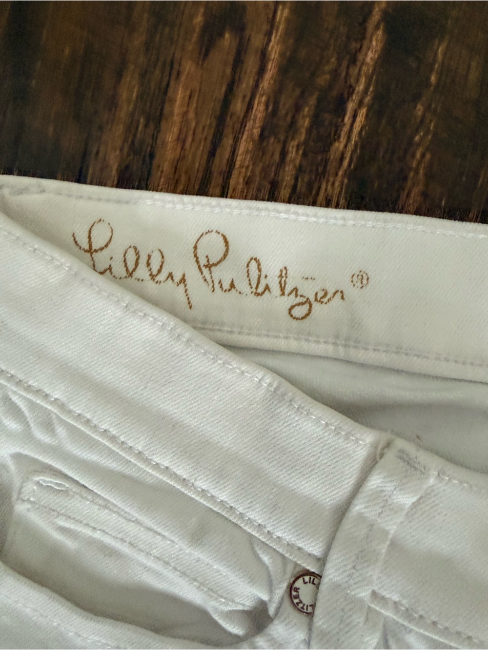 Lilly Pulitzer White Cropped Ankle Denim Jeans Size 0